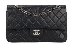 Medium Classic Double Flap, Lambskin, Black, 6730649(2000/02),DB/B/AC, 2*